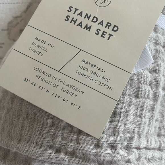 🆕THE CITIZENRY STANDARD SHAM SET ORGANIC COTTON GAUZE SHAMS - Picture 3 of 5